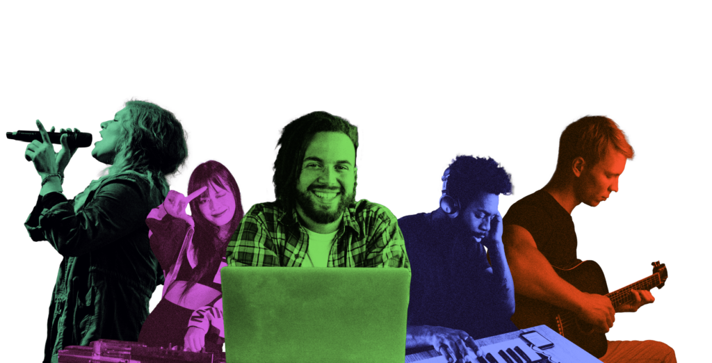 Group of five creators