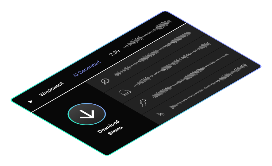 Illustration of download stems