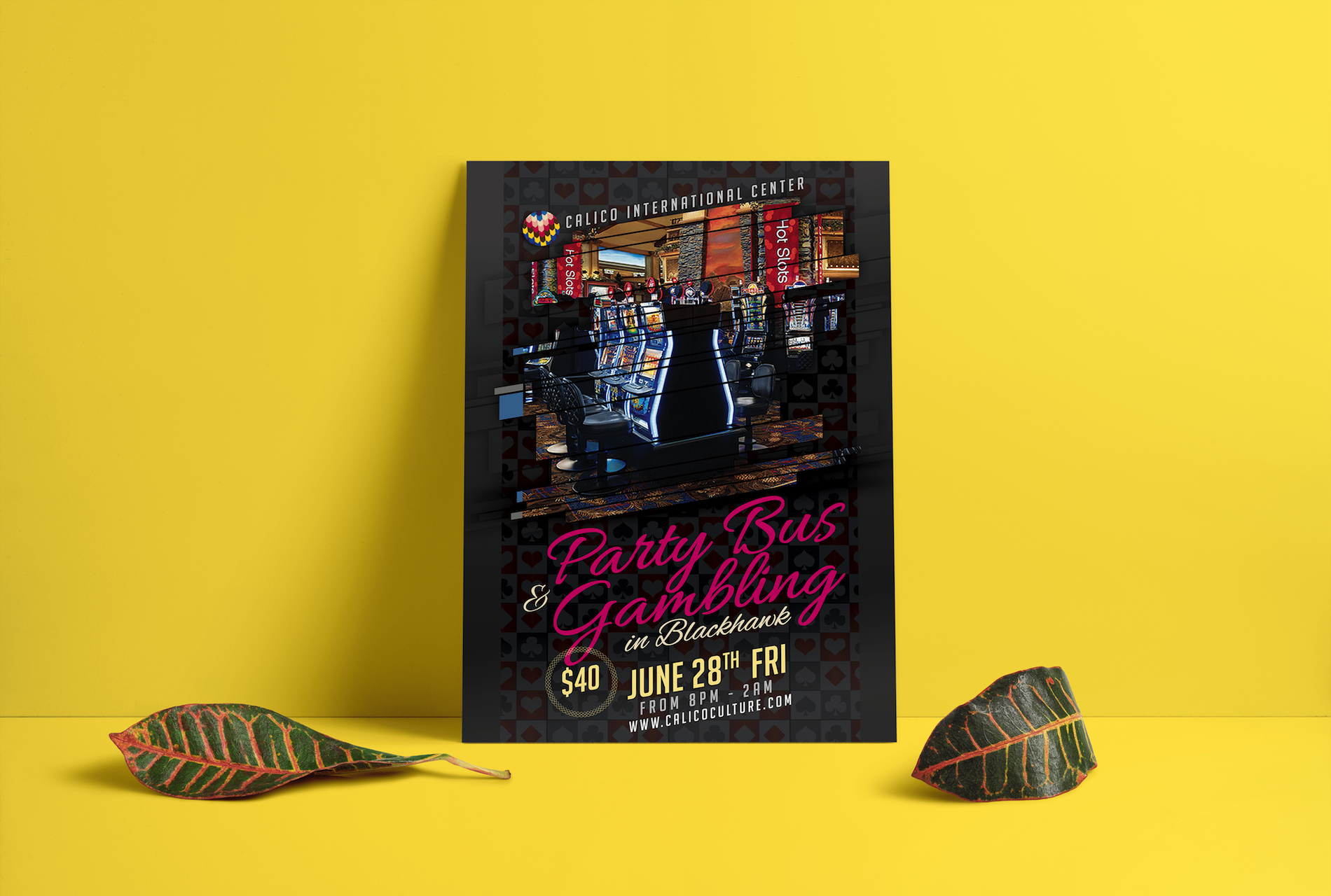 Calico International Center - Party Bus Flyer
